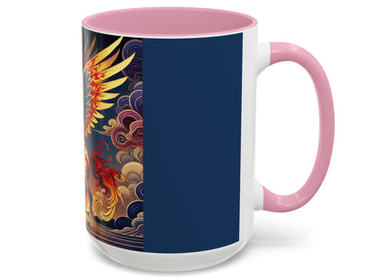 Flame-Winged Horse at Sunset Colorful Mugs (11oz, 15oz)