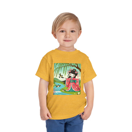 Sparrow Dance Geisha Fairy Toddler Short Sleeve Tee