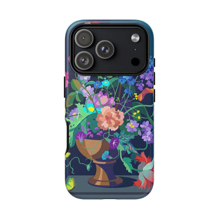 Midnight Floral Reverie Phone Case – Vibrant Bloom & Enchanted Beauty