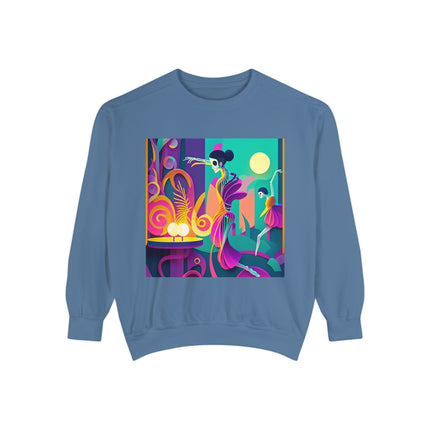 Dance of the Skeleton Ballerinas Unisex Garment-Dyed Sweatshirt