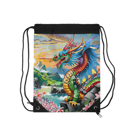 Chinese Dragon Drawstring Bag