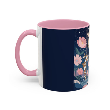 🕛🌸 Midnight Waltz Before Christmas Colorful Mug – Art Deco Holiday Fantasy