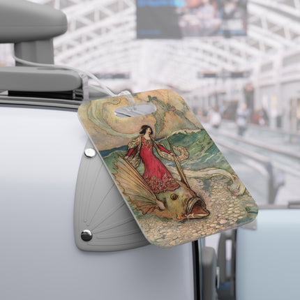 Rita Rides on the Dolphin by Warwick Goble Luggage Tags