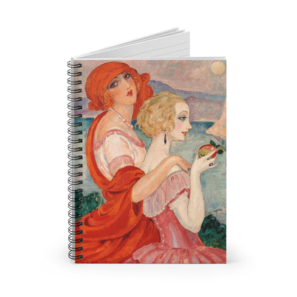 Sur la Route d'Anacapri by Gerda Wegener Spiral Notebook - Ruled Line