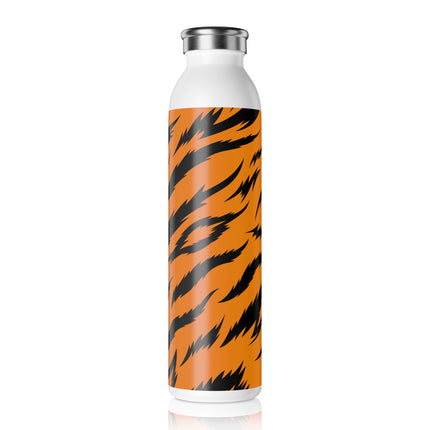 Classic Tiger Print Slim Water Bottle