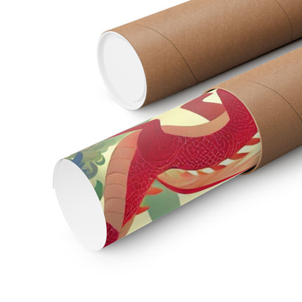 🐉🧚 The Dragon Fairy’s Dance Matte Vertical Poster – Spring Magic & Mythical Grace