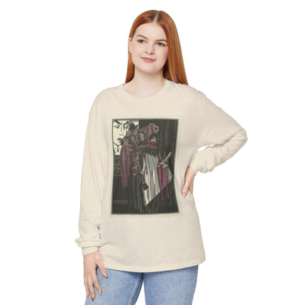 L’écran by Fernand Siméon Garment-dyed Long Sleeve T-Shirt