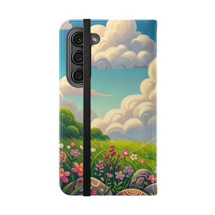 🪁🐉 Geisha Kitten and the Dragon Kite Flip Case – Joyful Flight & Dragon Spirit