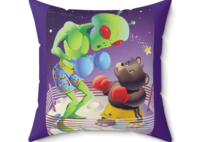 Cosmic Clash Spun Polyester Square Pillow