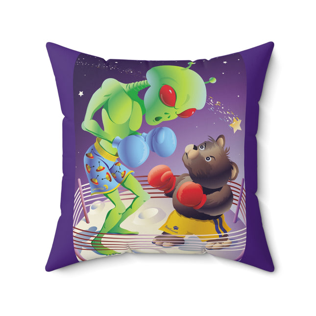 Cosmic Clash Spun Polyester Square Pillow