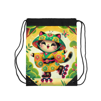 Firefly Dance on Wheels Drawstring Bag