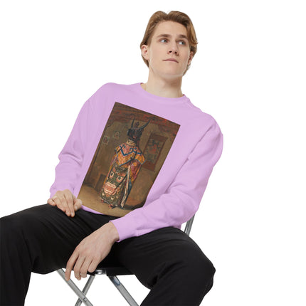 A Buddhist Lama by Vasily Vereshchagin Garment-Dyed Sweatshirt
