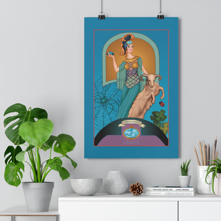 March & Aquamarine (Gem Series) by Sofia Chiostri Giclée Art Print