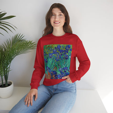 Irises by Vincent Van Gogh Heavy Blend™ Crewneck Sweatshirt