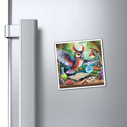 Owl's Magical Workshop Magnet (3 Sizes)