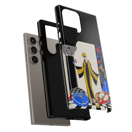 Art Deco Flapper in Yellow Robe Phone Case – Elegant Glamour & Exotic Charm