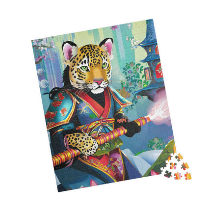 Cyberpunk Leopard Puzzle (110, 252, 520 or 1014-piece)