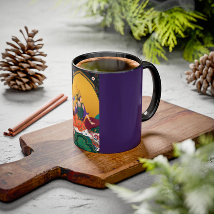 The Jewel Pavilion Colorful Mug (11oz, 15oz) – Royal Elegance, Peacock Beauty & Jewel-Toned Splendor