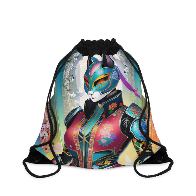 Cyberpunk Chic Drawstring Bag
