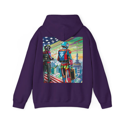 NSA Cyber Punk Computer Hacking Team – Heavy Blend™ Hooded Sweatshirt