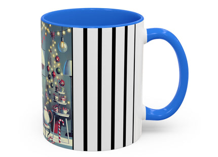 Whimsical Christmas Tea Party Colorful Mugs (11oz, 15oz)