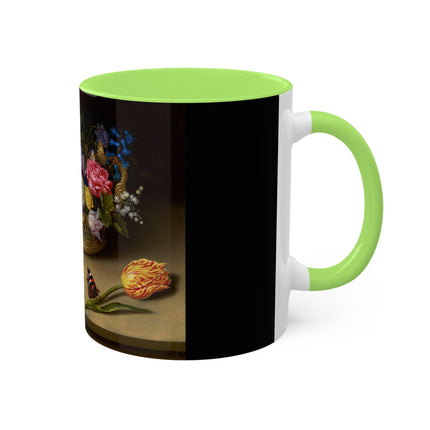 Flower Still Life by Ambrosius Bosschaert Colorful Mugs, 11oz