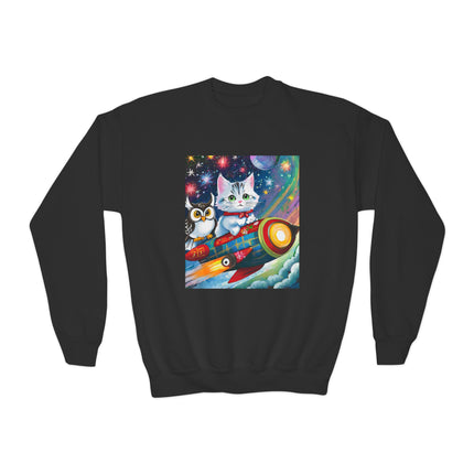 Flight of Fancy Youth Crewneck Sweatshirt – Imagination, Adventure & Cosmic Fun