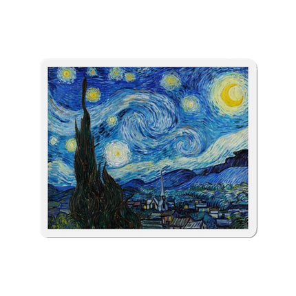 The Starry Night by Vincent Van Gogh Die-Cut Magnets (5 Sizes)