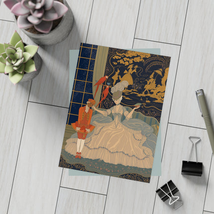 🦜🌙 The Midnight Parlor Postcard Bundles – Art Deco Fashion Illustration