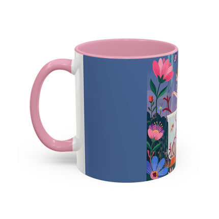 The Lady Of The Enchanted Aquarium Colorful Mugs – Art Deco Aquatic Elegance