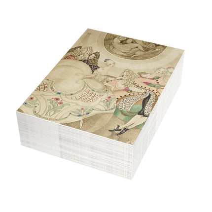 Sur talons rouges (On Red Heels) pl 01 by Gerda Wegener Greeting Cards (1, 10, 30, and 50pcs)