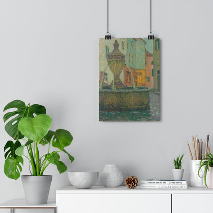La Fontaine, Saint-Paul De Vence by Henri Le Sidaner Giclée Art Print