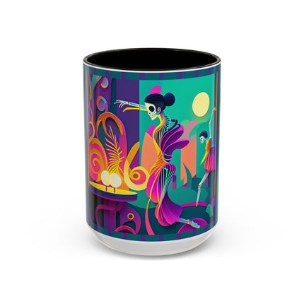 Dance of the Skeleton Ballerinas Colorful Mugs (11oz, 15oz)