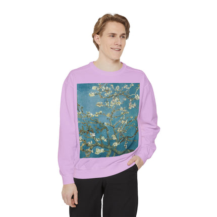 Almond Blossom by Vincent van Gogh Unisex Garment-Dyed Sweatshirt