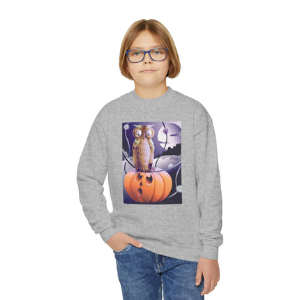 The Startled Pumpkin Youth Crewneck Sweatshirt