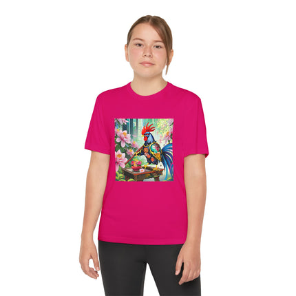 Cyberpunk Rooster Youth Competitor Tee
