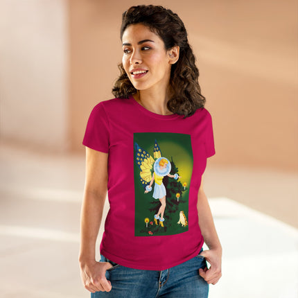 The Enchanted Encounter Women's Midweight Cotton Tee