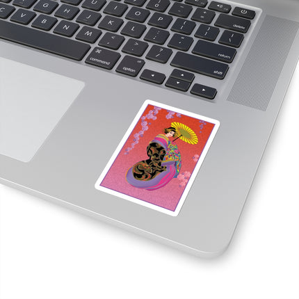Enchanting Geisha Kiss-Cut Stickers (4 Sizes)
