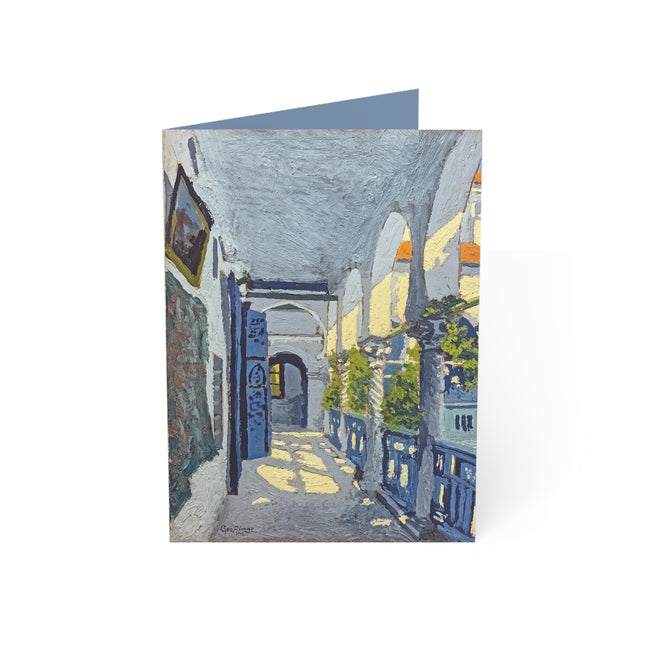 Gallery of a Moroccan Riad by George Gaudion Greeting Cards (1, 10, 30, and 50pcs)