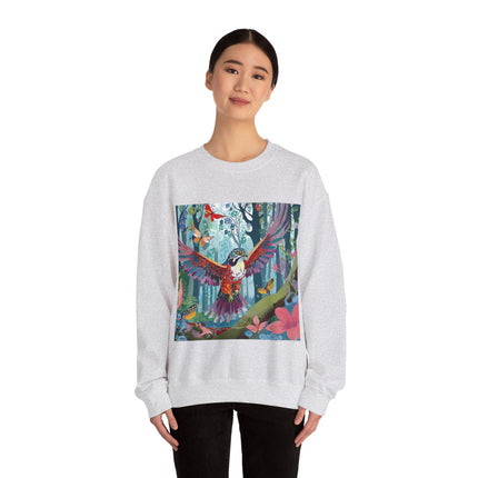 Colorful Raptor Unisex Heavy Blend™ Crewneck Sweatshirt