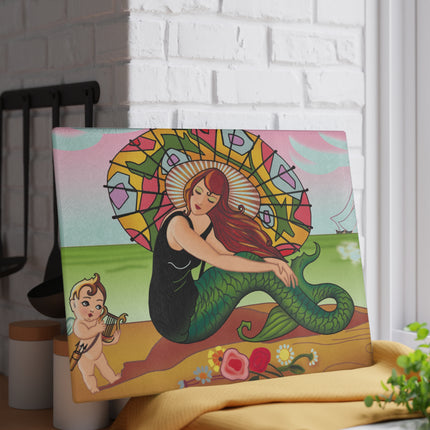 Siren Serenade Glass Cutting Board