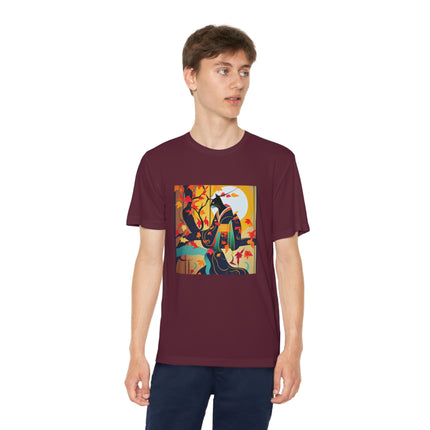 Black Cat in Kimono Youth Competitor Tee