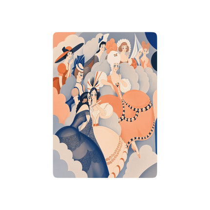 🎭☁️ The Ladies In The Clouds Playing Cards – Art Deco Fashion Fantasy