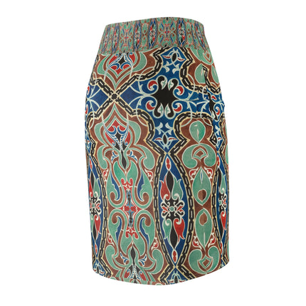 Arabian Ornament by Elizabeth A. Nedwill Women's Pencil Skirt (AOP)