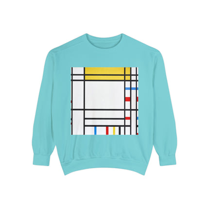 Place de la Concorde by Piet Mondrian Garment-Dyed Sweatshirt