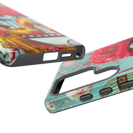 Reading In A Painted Garden Phone Cases