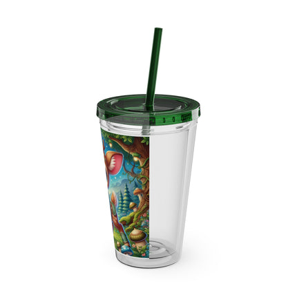Fawn Defender Sunsplash Tumbler with Straw, 16oz