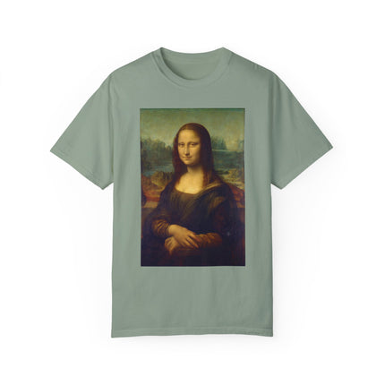 Mona Lisa by Leonardo da Vinci Unisex Garment-Dyed T-shirt