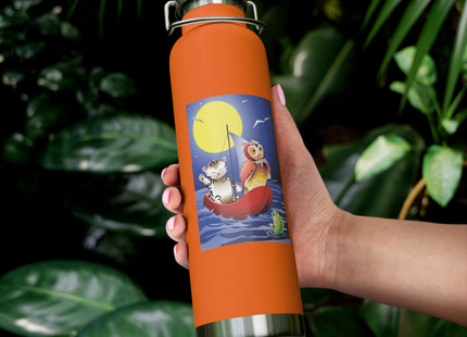 Embarking on a Moonlit Journey Copper Vacuum Insulated Bottle, 22oz