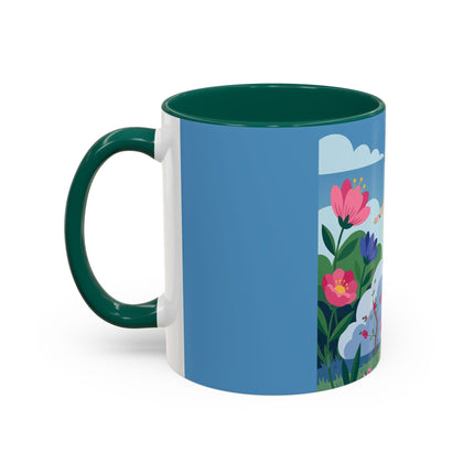 Garden Of New Beginnings Colorful Mugs – Art Deco Floral Elegance